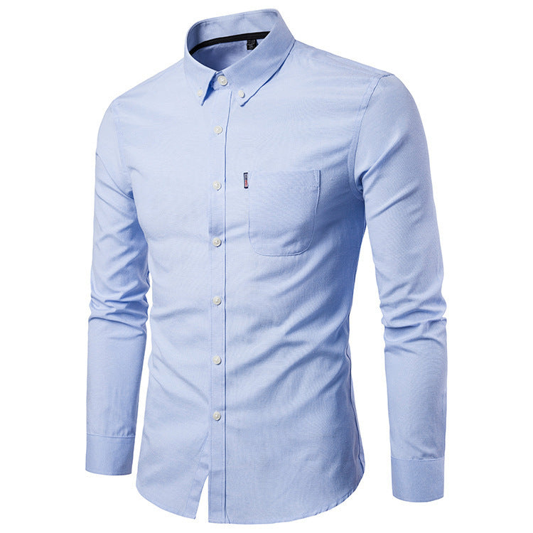 Men S Shirts Men Slim Long Sleeve Dress Shirt